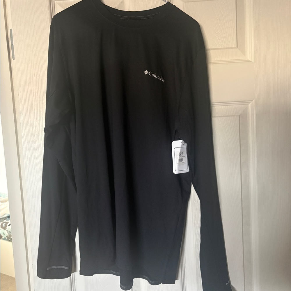 🤩 Columbia Men's Black Long-Sleeve Crew Performance Top 🚲